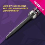 Darts fémhegy TARGET Swiss SLK, fekete 30mm