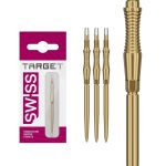 Darts fémhegy TARGET Swiss Storm RST, arany 42mm