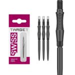 Darts fémhegy TARGET Swiss Storm RST, fekete 30mm