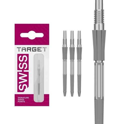 Darts fémhegy TARGET Swiss Point Elysian Archetype 43, ezüst 30mm