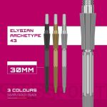 Darts fémhegy TARGET Swiss Point Elysian Archetype 43, ezüst 30mm