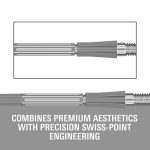 Darts fémhegy TARGET Swiss Point Elysian Archetype 43, ezüst 35mm