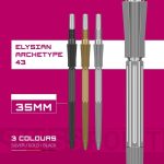 Darts fémhegy TARGET Swiss Point Elysian Archetype 43, ezüst 35mm