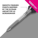 Darts fémhegy TARGET Swiss Point Elysian Archetype 43, ezüst 42mm