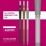 Darts fémhegy TARGET Swiss Point Elysian Archetype 43, ezüst 42mm