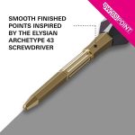 Darts fémhegy TARGET Swiss Point Elysian Archetype 43, arany 42mm