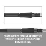 Darts fémhegy TARGET Swiss Point Elysian Archetype 43, fekete 30mm