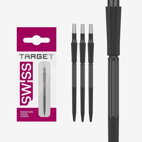 Darts fémhegy TARGET Swiss Point Elysian Archetype 43, fekete 42mm