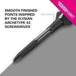 Darts fémhegy TARGET Swiss Point Elysian Archetype 43, fekete 42mm