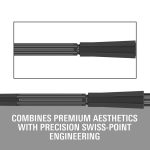 Darts fémhegy TARGET Swiss Point Elysian Archetype 43, fekete 42mm