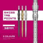Darts fémhegy TARGET Swiss Point TRB, ezüst 30mm