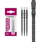 Darts fémhegy TARGET Swiss Point TRB, fekete 42mm