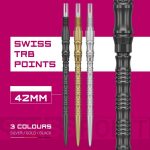 Darts fémhegy TARGET Swiss Point TRB, fekete 42mm