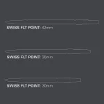 Darts fémhegy Target Swiss Point FLT, ezüst 30mm