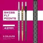 Darts fémhegy Target Swiss Point FLT, fekete 42mm