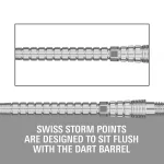 Darts fémhegy Target Swiss Point Chrono Swiss Storm, ezüst 35mm