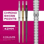 Darts fémhegy Target Swiss Point Chrono Swiss Storm, ezüst 42mm