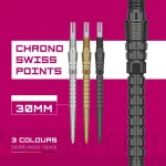 Darts fémhegy Target Swiss Point Chrono Swiss Storm, fekete 30mm