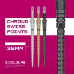 Darts fémhegy Target Swiss Point Chrono Swiss Storm, fekete 35mm