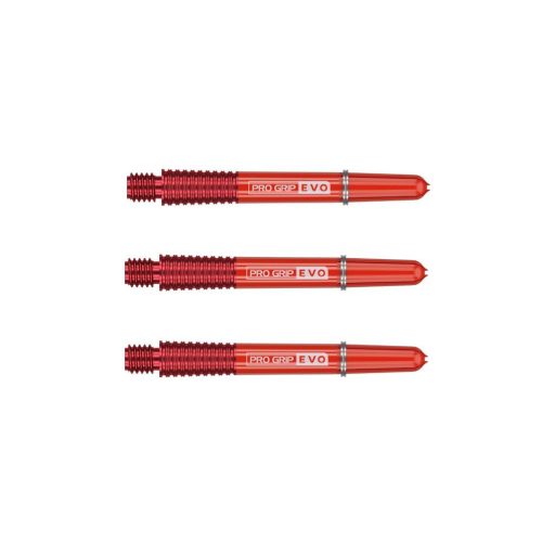 Darts szár rövid Target Pro Grip Evo AL aluminium, piros 34mm (készlet erejéig)
