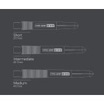 Darts szár közepes Target Pro Grip Evo AL aluminium, arany 42mm