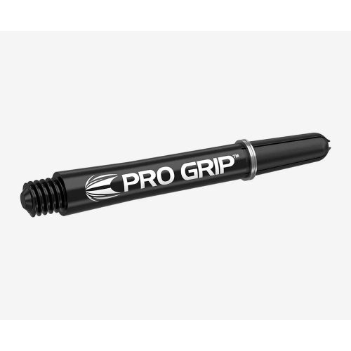 Dart szár rövid Target Pro Grip, fekete 34mm - 9 darabos csomag