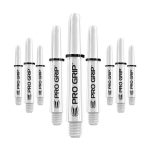 Dart szár rövid Target Pro Grip, fehér 34mm - 9 darabos csomag