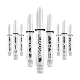 Dart szár rövid Target Pro Grip, fehér 34mm - 9 darabos csomag