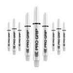 Dart szár közepes Target Pro Grip, fehér 41mm - 9 darabos csomag