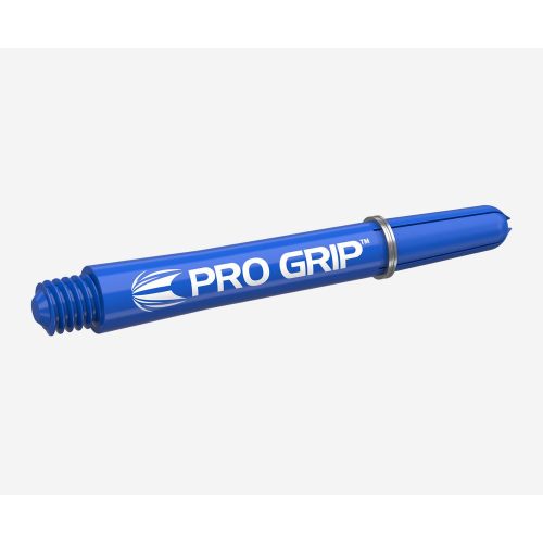 Dart szár rövid Target Pro Grip, kék 34mm - 9 darabos csomag