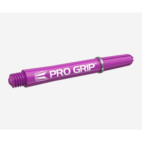 Dart szár rövid Target Pro Grip, lila 34mm - 9 darabos csomag