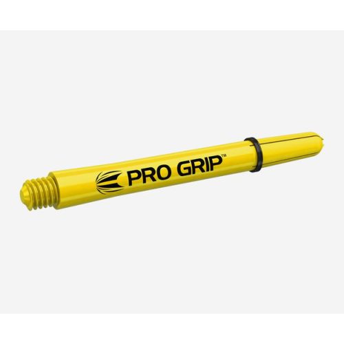 Dart szár rövid Target Pro Grip, citromsárga 34mm - 9 darabos csomag