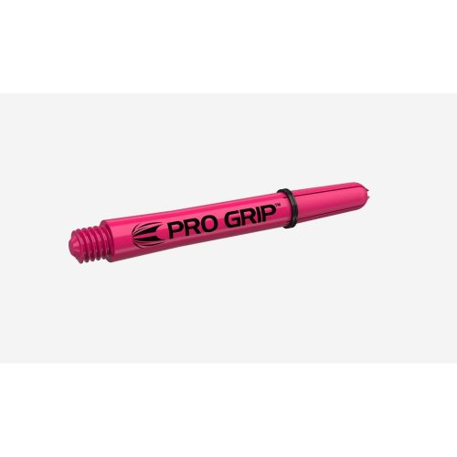 Dart szár rövid Target Pro Grip, rózsaszín 34mm - 9 darabos csomag