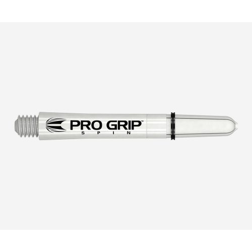 Dart szár közepes Target Pro Grip Spin elforgós, fehér 41mm - 9 darabos csomag