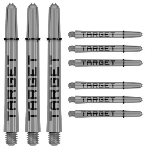 Dart szár hosszú Target Pro Grip Tag 48mm, szürke-fekete multi-pack (készlet erejéig)