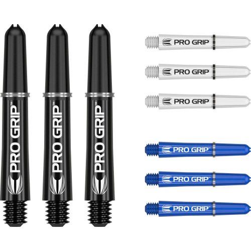 Dart szár rövid Target Pro Grip 34mm, fekete-fehér-kék multi-pack