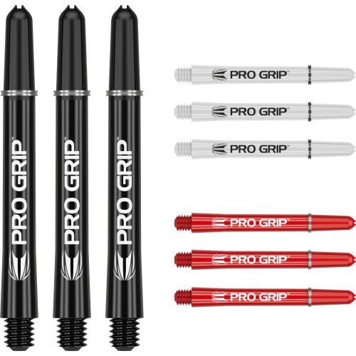 Dart szár hosszú Target Pro Grip 48mm, fekete-fehér-piros multi-pack