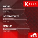 Darts toll és szár egyben Target K-Flex átlátszó, no6 toll és közepes szár
