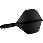 Darts toll és szár egyben Target K-Flex fekete, no2 toll és rövid szár