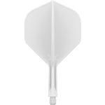 Darts toll és szár egyben Target K-Flex fehér, no2 toll és rövid szár