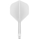 Darts toll és szár egyben Target K-Flex fehér, no2 toll és közepes szár