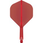 Darts toll és szár egyben Target K-Flex piros, no2 toll és rövid szár