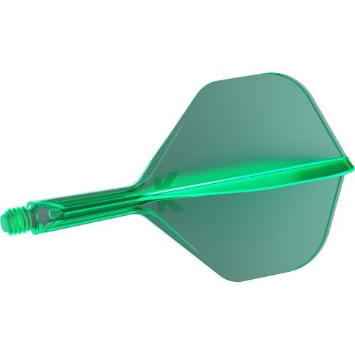 Darts toll és szár egyben Target K-Flex zöld, no2 toll és rövid szár