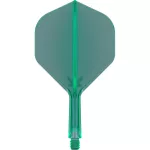 Darts toll és szár egyben Target K-Flex zöld, no2 toll és rövid szár