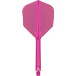 Darts toll és szár egyben Target K-Flex neon rózsaszín, no6 toll és hosszú szár