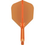 Darts toll és szár egyben Target K-Flex neon narancssárga, no6 toll és rövid szár