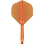 Darts toll és szár egyben Target K-Flex neon narancssárga, no2 toll és közepes szár
