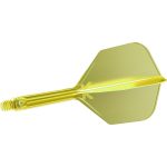 Darts toll és szár egyben Target K-Flex neon citromsárga, no6 toll és közepes szár