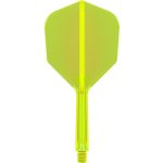 Darts toll és szár egyben Target K-Flex neon citromsárga, no6 toll és közepes szár