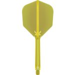 Darts toll és szár egyben Target K-Flex neon citromsárga, no6 toll és hosszú szár